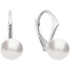 Diamond Sky Jewelry Sidabriniai auskarai moterims DiamondSky „Rani (Baltas)“ su Swarovski perlais