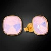 Diamond Sky Jewelry Sidabriniai auskarai moterims DiamondSky „Glare (Rose Vanduo Opal)“ su Swarovski kristalais