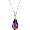 Diamond Sky Jewelry Sidabrinis kaklo papuošalas moterims DiamondSky „Rainbow Waterfall (Vitrail Medium)“ su Swarovski kristalais