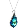 Diamond Sky Jewelry Sidabrinis kaklo papuošalas moterims DiamondSky „Baroque V (Bermuda Mėlyna)“ su Swarovski kristalais