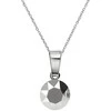 Diamond Sky Jewelry Sidabrinis kaklo papuošalas moterims DiamondSky „Classic (Light Chrome)“ su Swarovski kristalais