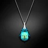 Diamond Sky Jewelry Sidabrinis kaklo papuošalas moterims DiamondSky „Baroque V (Bermuda Mėlyna)“ su Swarovski kristalais