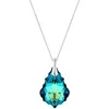 Diamond Sky Jewelry Sidabrinis kaklo papuošalas moterims DiamondSky „Baroque V (Bermuda Mėlyna)“ su Swarovski kristalais