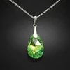 Diamond Sky Jewelry Sidabrinis kaklo papuošalas moterims DiamondSky „Baroque (Peridot AB)“ su Swarovski kristalais