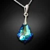 Diamond Sky Jewelry Sidabrinis kaklo papuošalas moterims DiamondSky „Baroque IV (Bermuda Mėlyna)“ su Swarovski kristalais