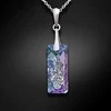 Diamond Sky Jewelry Sidabrinis kaklo papuošalas moterims DiamondSky „Growing Crystal II (Vitrail Light)“ su Swarovski kristalais