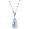 Diamond Sky Jewelry Sidabrinis kaklo papuošalas moterims DiamondSky „Rainbow Waterfall (Aurora Borealis)“ su Swarovski kristalais