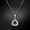 Diamond Sky Jewelry Sidabrinis kaklo papuošalas moterims DiamondSky „Elemental Magic (Volcano)“ su Swarovski kristalais