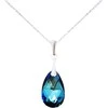 Diamond Sky Jewelry Sidabrinis kaklo papuošalas moterims DiamondSky „Baroque (Bermuda Mėlyna)“ su Swarovski kristalais
