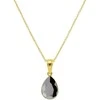 Diamond Sky Jewelry Sidabrinis kaklo papuošalas moterims Diamond Sky "Crystal Drop (Jet Hematite)" su Preciosa kristalais