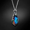 Diamond Sky Jewelry Sidabrinis kaklo papuošalas moterims DiamondSky „Baroque V (Meridian Mėlyna)“ su Swarovski kristalais