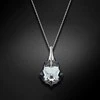 Diamond Sky Jewelry Sidabrinis kaklo papuošalas moterims DiamondSky „Baroque V (Sidabrinis Night)“ su Swarovski kristalais