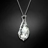 Diamond Sky Jewelry Sidabrinis kaklo papuošalas moterims DiamondSky „Baroque V (Comet Argent Light)“ su Swarovski kristalais