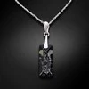 Diamond Sky Jewelry Sidabrinis kaklo papuošalas moterims DiamondSky „Growing Crystal II (Sidabrinis Night)“ su Swarovski kristalais
