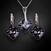 Diamond Sky Jewelry Sidabrinis papuošalų rinkinys moterims DiamondSky „Shimmer (Sidabrinis Night)“ su Swarovski kristalais