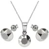 Diamond Sky Jewelry Sidabrinis papuošalų rinkinys moterims DiamondSky „Classic (Light Chrome)“ su Swarovski kristalais