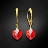 Diamond Sky Jewelry Sidabrinis papuošalų rinkinys moterims DiamondSky „Cute Valentine (Light Siam)“ su Swarovski kristalais