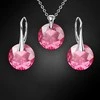 Diamond Sky Jewelry Sidabrinis papuošalų rinkinys moterims DiamondSky „Marianne (Rose)“ su Swarovski kristalais