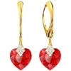 Diamond Sky Jewelry Sidabrinis papuošalų rinkinys moterims DiamondSky „Cute Valentine (Light Siam)“ su Swarovski kristalais
