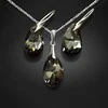 Diamond Sky Jewelry Sidabrinis papuošalų rinkinys moterims DiamondSky „Baroque (Sidabrinis Night)“ su Swarovski kristalais