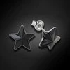 Diamond Sky Jewelry Vaikiški sidabriniai auskarai moterims DiamondSky „Žvaigždutė (Jet)" su Swarovski kristalais