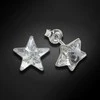 Diamond Sky Jewelry Vaikiški sidabriniai auskarai moterims DiamondSky „Žvaigždutė" su Swarovski kristalais