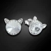 Diamond Sky Jewelry Vaikiški sidabriniai auskarai moterims DiamondSky „Katė" su Swarovski kristalais