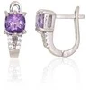Sidabriniai auskarai moterims DiamondSky „Magic Amethyst“