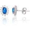 Sidabriniai auskarai moterims DiamondSky „Moon Charm VII“