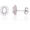 Sidabriniai auskarai moterims DiamondSky „Moon Charm VI“