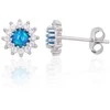 Sidabriniai auskarai moterims DiamondSky „Moon Charm XI“