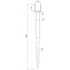 Bauswern Sraigtinis pamatas U 68x101x1285 mm