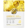 ENOUGH Lemon Fit Glow Sunshine Mask - lakštinė veido kaukė su citrinų ekstraktu ir vitaminu C, 1vnt.
