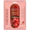 JIGOTT Pomegranate Real Ampoule Mask - lakštinė veido kaukė su granatų ekstraktu, 27 ml