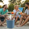3-in-1 šaldytuvas-staliukas mėlynas