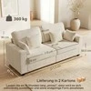 3 vietų sofa smėlio spalvos