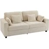 3 vietų sofa smėlio spalvos