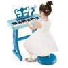 37 klavišų pianinas mėlynas