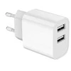 Gembird 2xUSB-A 5V 2.4 A balta
