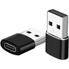 Adapteris OTG USB-A į USB-C juodas
