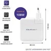 QOLTEC 51710 maitinimo įkroviklis GaN Fast 108W 5 20V 3 4.7A USB C Baltas