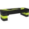 HOMCOM aerobikos step platforma, reguliuojamo aukščio, 3 lygiai (10/15/20 cm), namų treniruoklis, skirtas naudoti viduje ir lauke, apkrova iki 150 kg, žalia