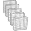 Songmics Gabionų krepšiai su 5 x 10 cm akių dydžiu, 5 vnt.