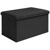 Juodas velvet pouf 60x30x30 cm Ruhhy 25995