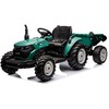 Lean Cars Akumuliatorinis traktorius su priekaba HC-306, 24V, tamsiai žalias