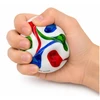 Lean Toys Antistresinis kamuoliukas su įdubimais, futbolo dizaino, įvairiaspalvis, Ø 7 cm
