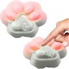 Lean Toys Antistresinis žaislas katės letena 6x6x2 cm baltas