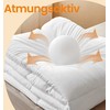 SONGMICS HOME antklodė 200 x 135 cm su 8 kilpomis, debesų balta