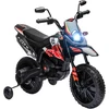 Aprilia licencijuotas vaikiškas elektromotociklas su 2 varikliais, raudonas, 106,5 × 56 × 80 cm