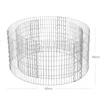 Songmics Gabionas Ø 90 cm, aukštis 40 cm